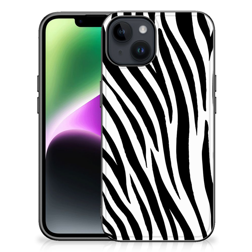 iPhone 15 Dierenprint Telefoonhoesje Zebra