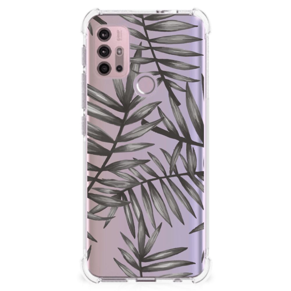 Motorola Moto G30 | G20 | G10 Case Leaves Grey