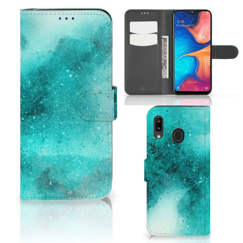 Hoesje Samsung Galaxy A30 Painting Blue