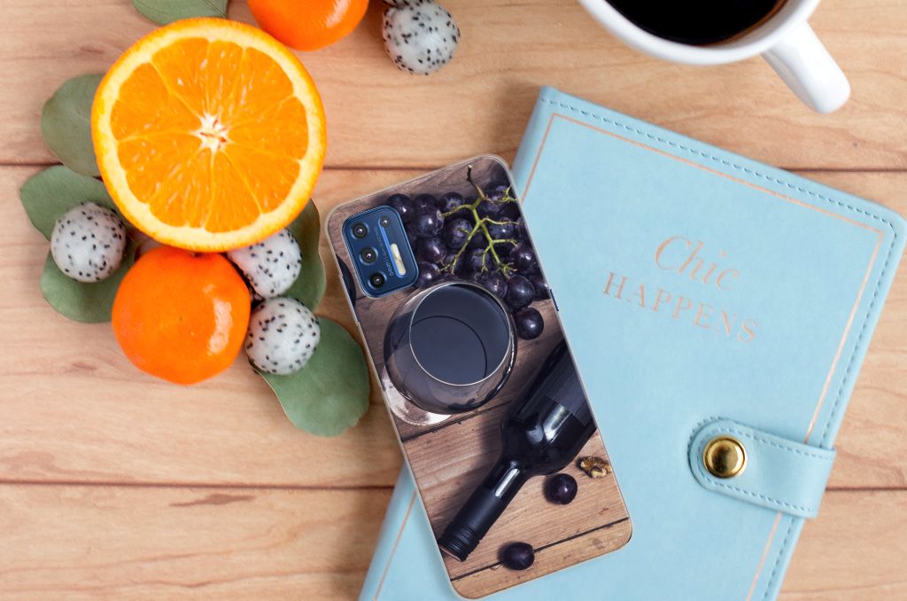 Motorola Moto G9 Plus Siliconen Case Wijn B2C Telecom