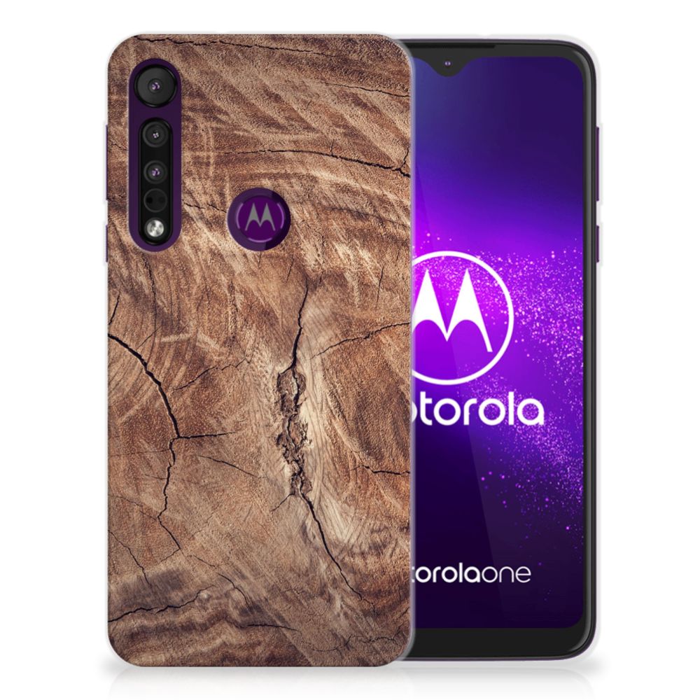 Motorola One Macro Bumper Hoesje Tree Trunk