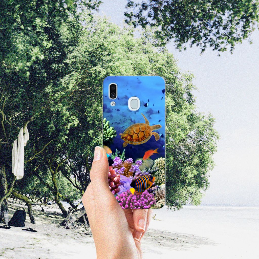Samsung Galaxy A30 TPU Hoesje Vissen