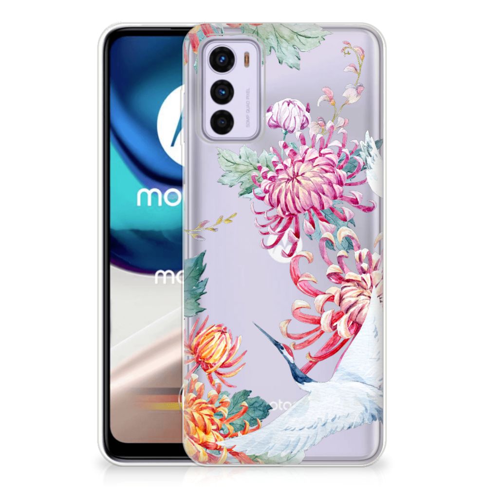 Motorola Moto G42 TPU Hoesje Bird Flowers B2C Telecom