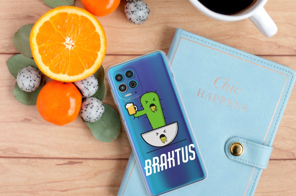 Motorola Moto G100 Telefoonhoesje met Naam Braktus