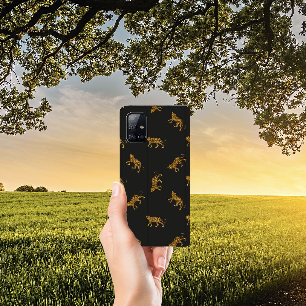 Hoesje maken voor Samsung Galaxy A71 Leopards - B2C Telecom