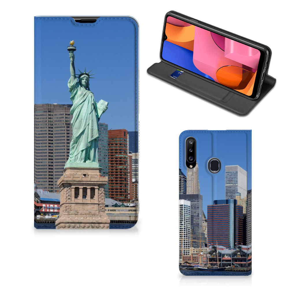 Samsung Galaxy A20s Book Cover Vrijheidsbeeld - B2C Telecom