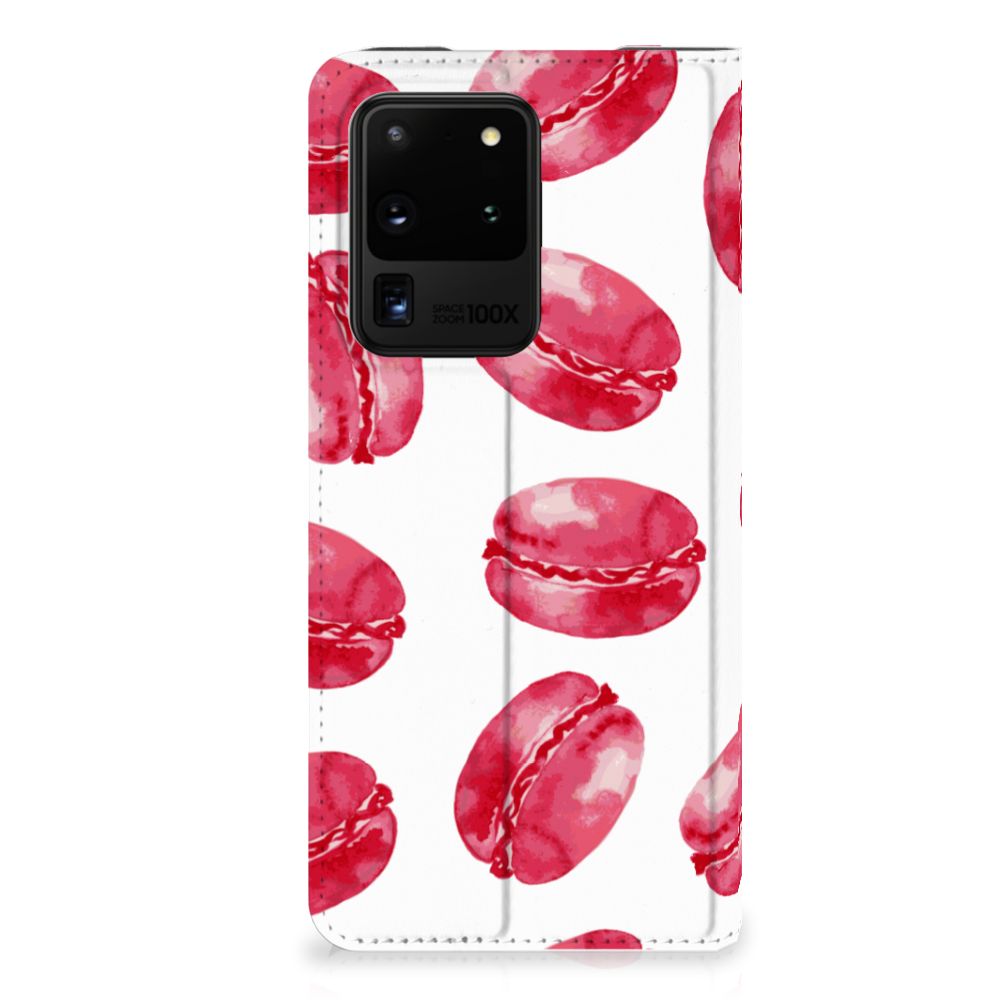 Samsung Galaxy S20 Ultra Flip Style Cover Pink Macarons - B2C Telecom