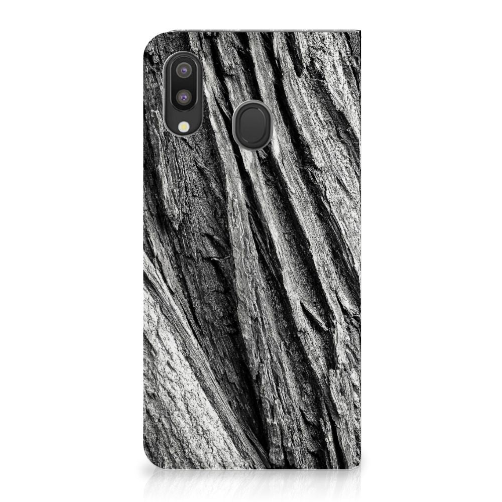 Book Wallet Case Samsung Galaxy M20 Boomschors Grijs