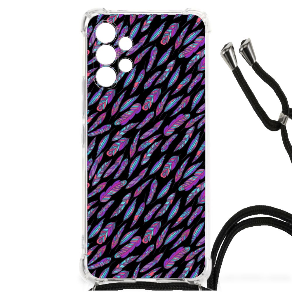 Samsung Galaxy A13 4G Doorzichtige Silicone Hoesje Feathers Color B2C Telecom