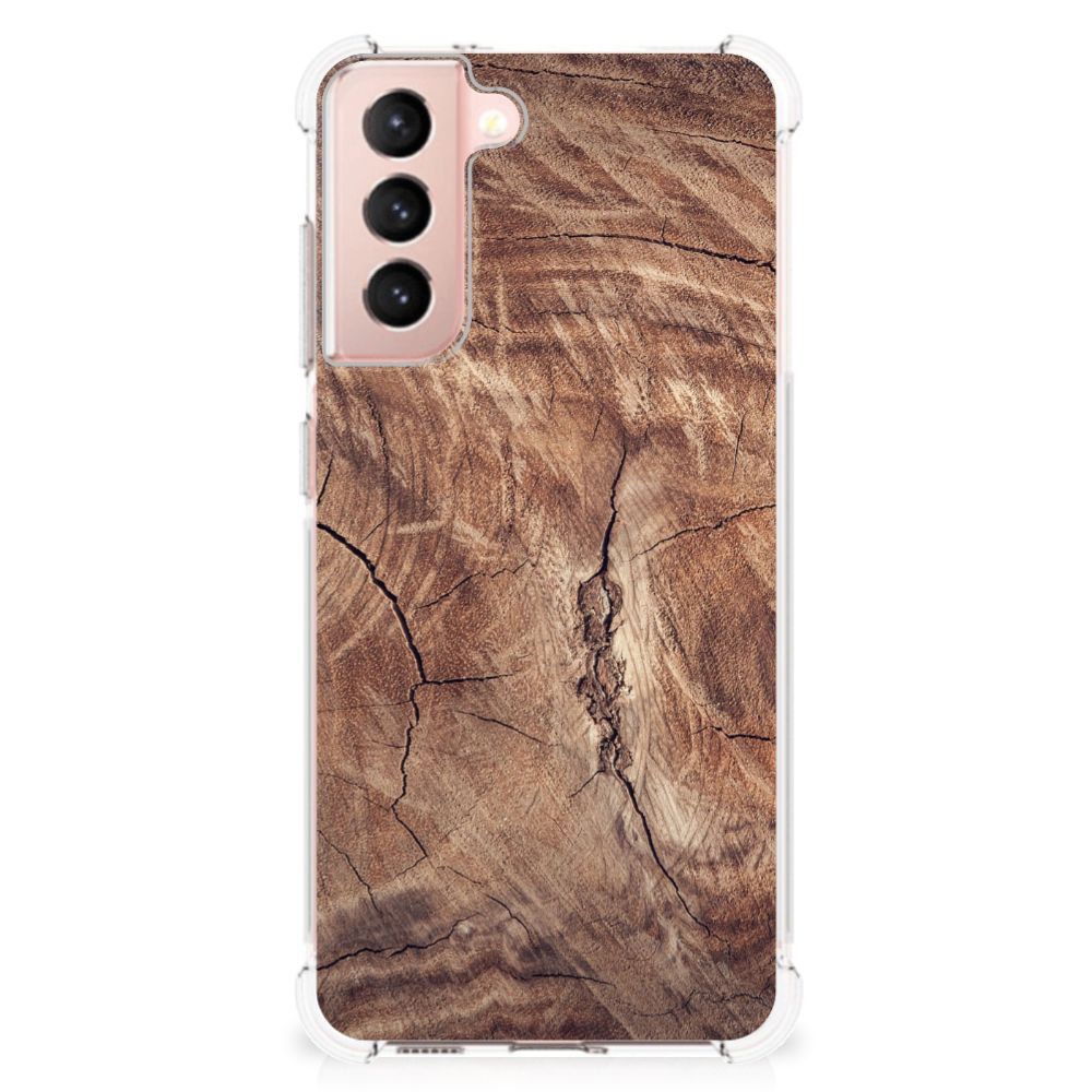 Samsung Galaxy S21 FE Stevig Telefoonhoesje Tree Trunk