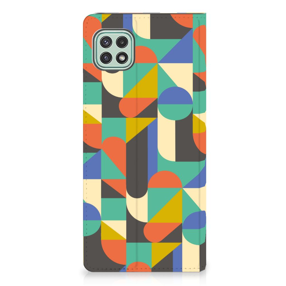 Samsung Galaxy A22 5G Hoesje met Magneet Funky Retro - B2C Telecom