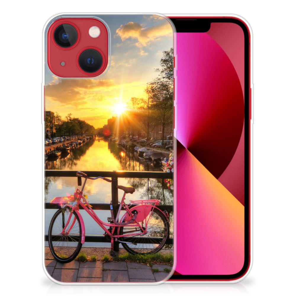 Apple iPhone 13 Siliconen Back Cover Amsterdamse Grachten B2C Telecom
