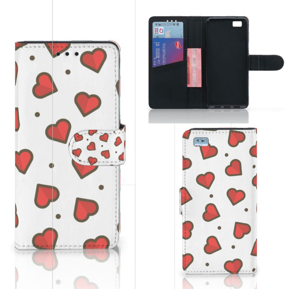 Huawei Ascend P8 Lite Telefoon Hoesje Hearts