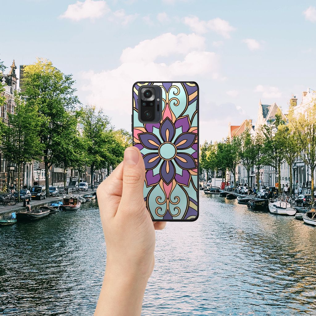 Xiaomi Redmi Note 10 Pro Bloemen Hoesje Purple Flower B2C Telecom