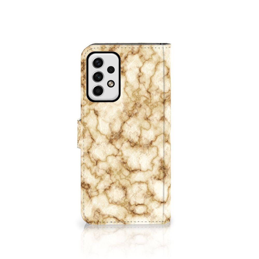 Samsung Galaxy A23 Bookcase Marmer Goud