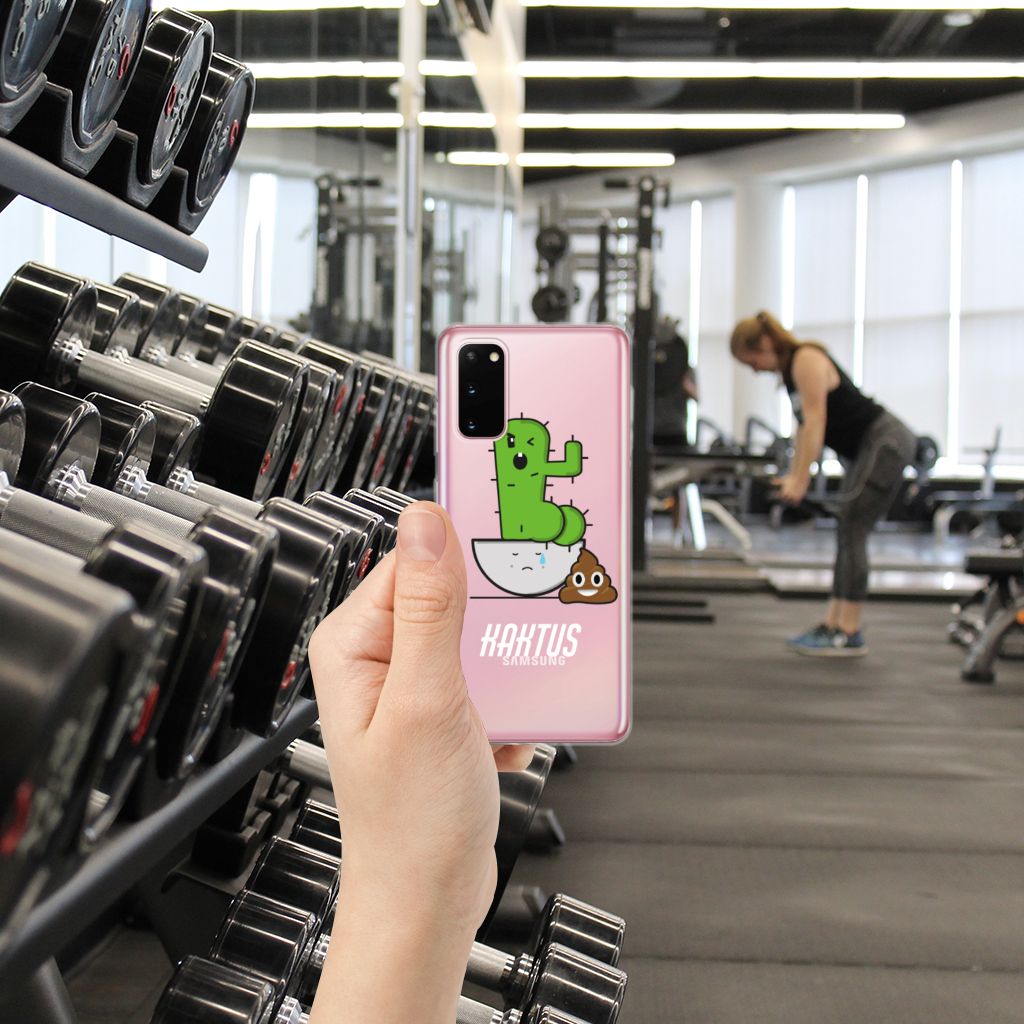Samsung Galaxy S20 Telefoonhoesje met Naam Cactus Poo B2C Telecom