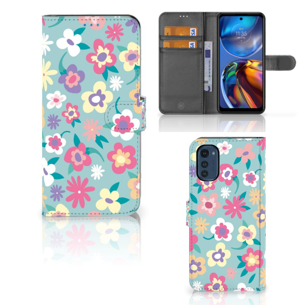 Motorola Moto E32 | Moto E32s Hoesje Flower Power