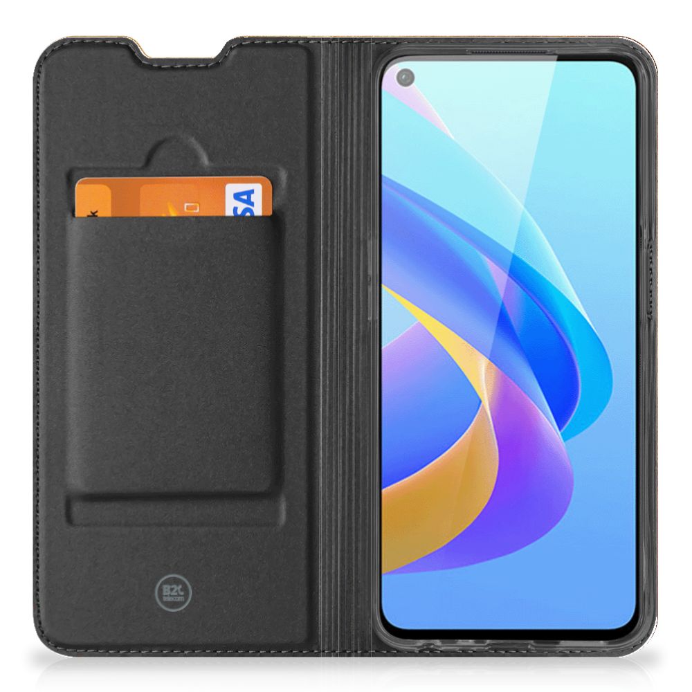 OPPO A96 | A76 Book Cover Wereldkaart - B2C Telecom