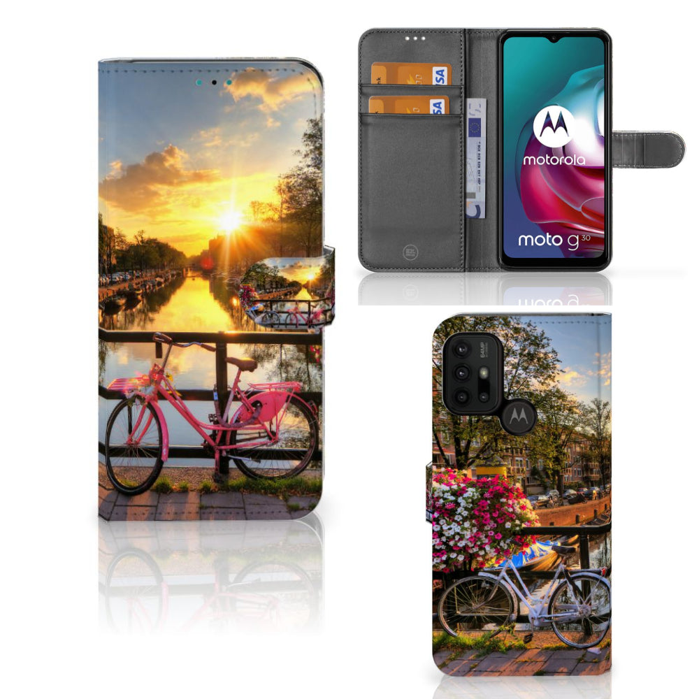 Motorola Moto G10 | G20 | G30 Flip Cover Amsterdamse Grachten