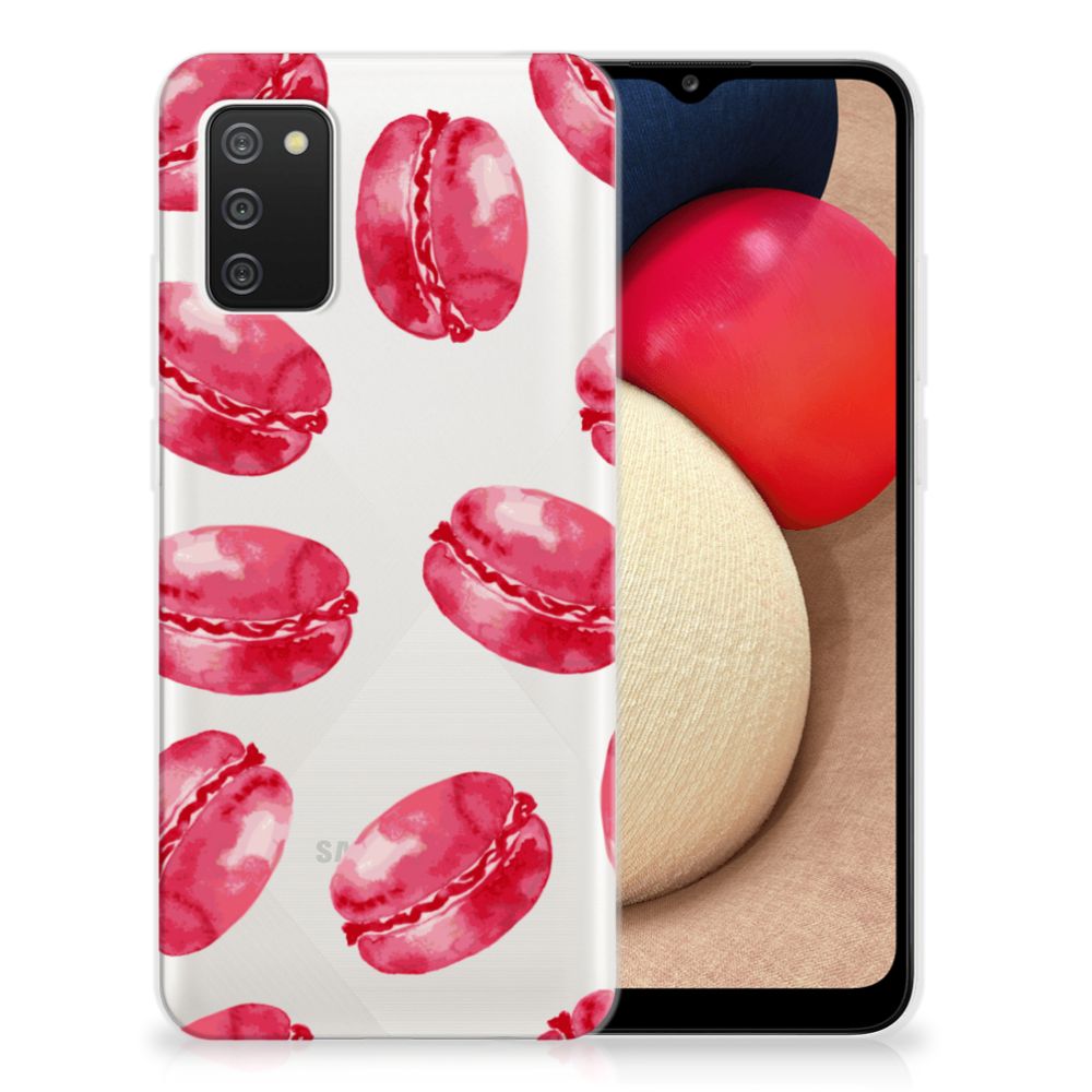 Samsung Galaxy A02s Siliconen Case Pink Macarons