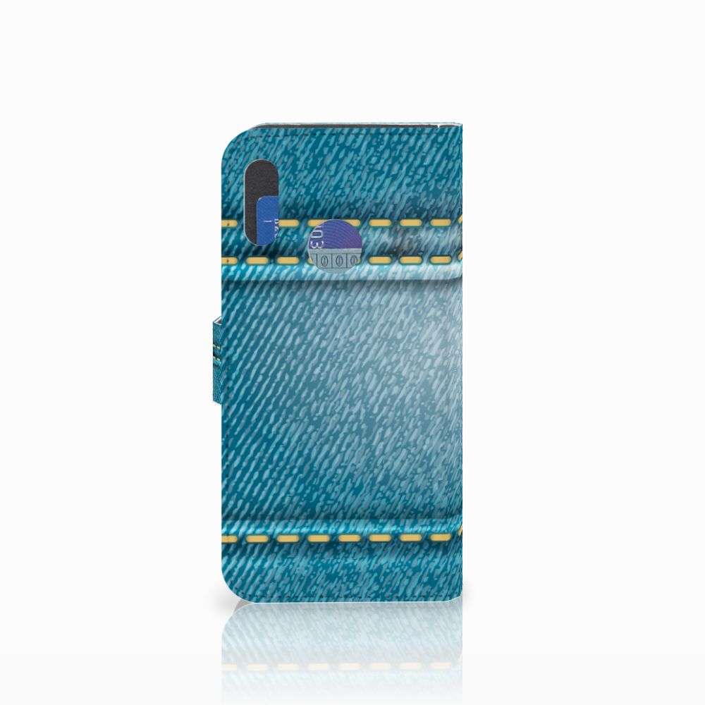 Honor 10 Lite Wallet Case met Pasjes Jeans