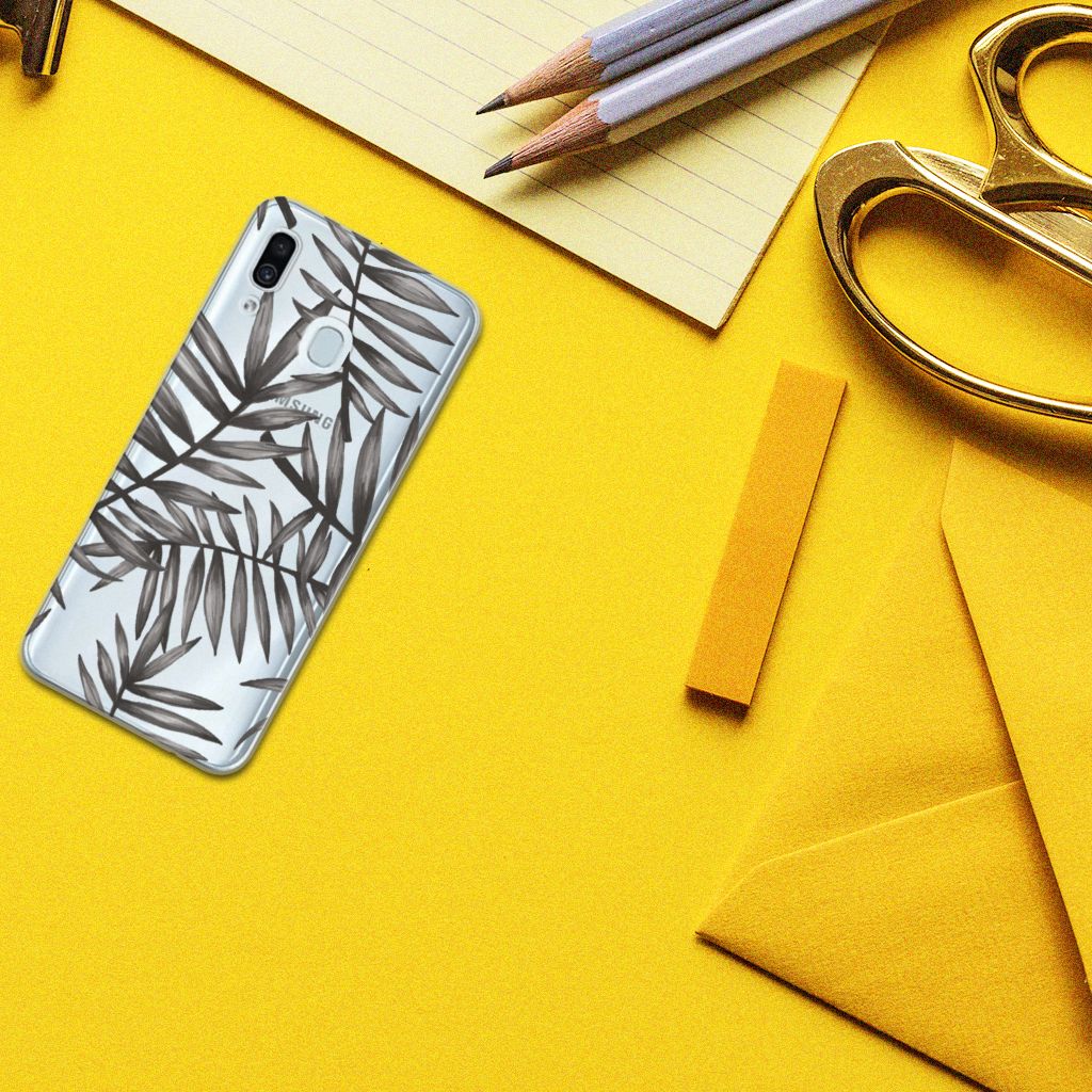 Samsung Galaxy A30 TPU Case Leaves Grey