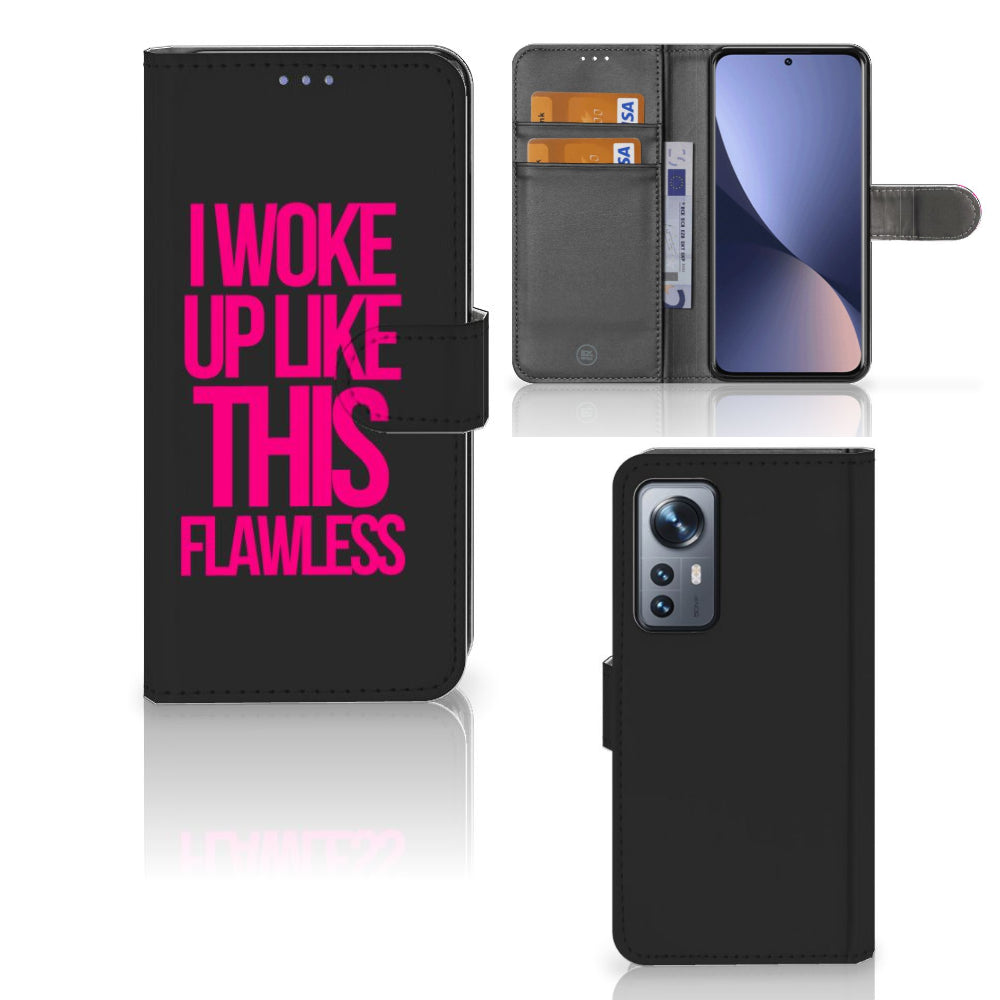 Xiaomi 12 | 12X Hoesje met naam Woke Up - Origineel Cadeau Zelf Maken