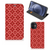 iPhone 12 Mini Hoesje met Magneet Batik Rood - B2C Telecom