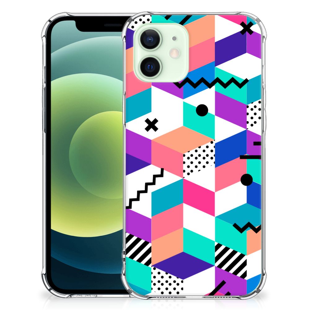 iPhone 12 Mini Shockproof Case Blokken Kleurrijk B2C Telecom