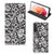 Samsung Galaxy S21 Smart Cover Black Flowers