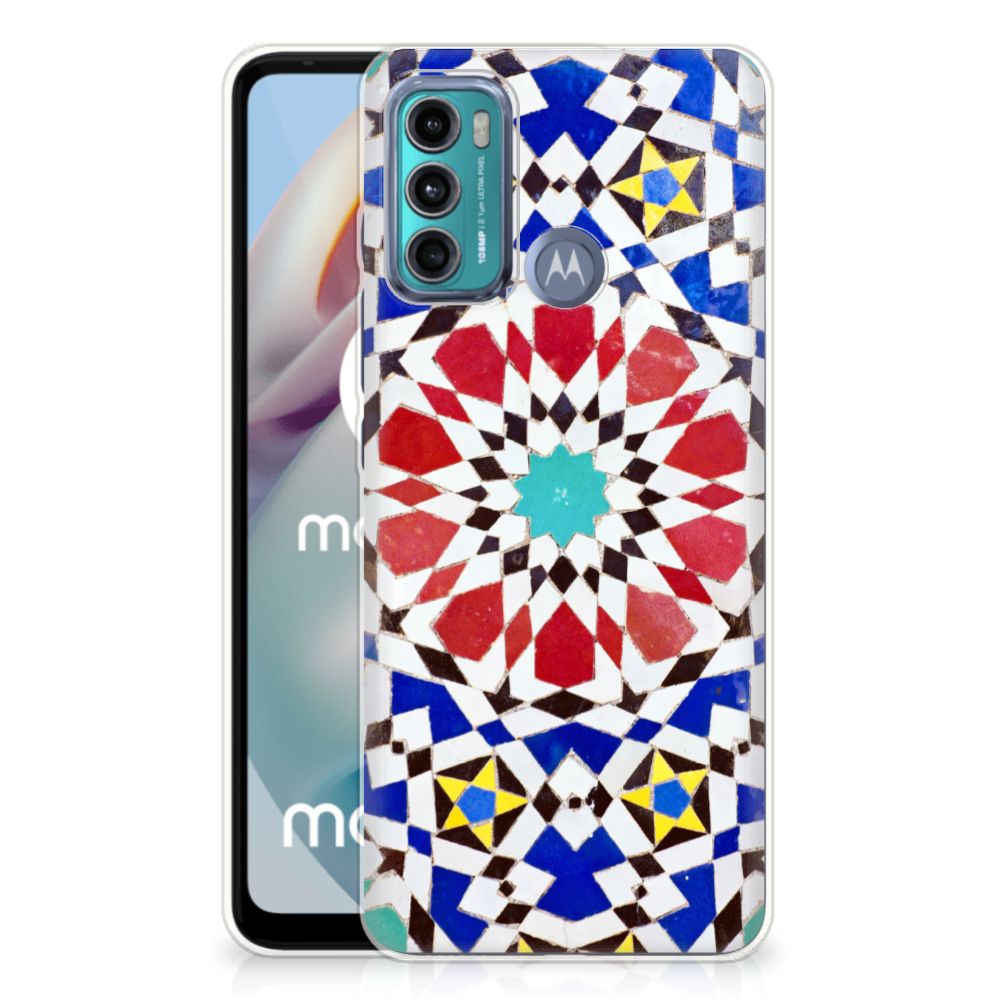Motorola Moto G60 TPU Siliconen Hoesje Mozaïek B2C Telecom