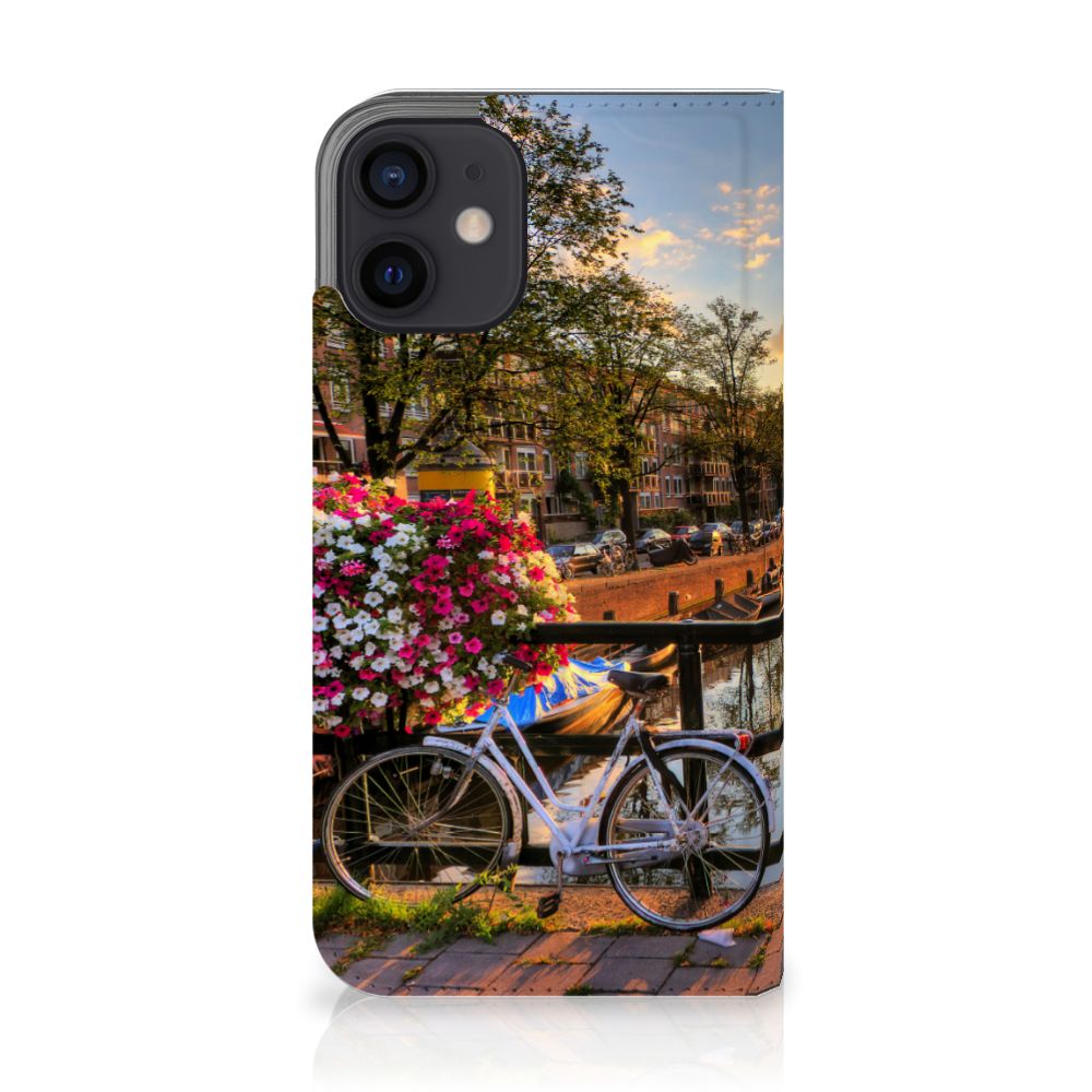 iPhone 12 Mini Book Cover Amsterdamse Grachten - B2C Telecom