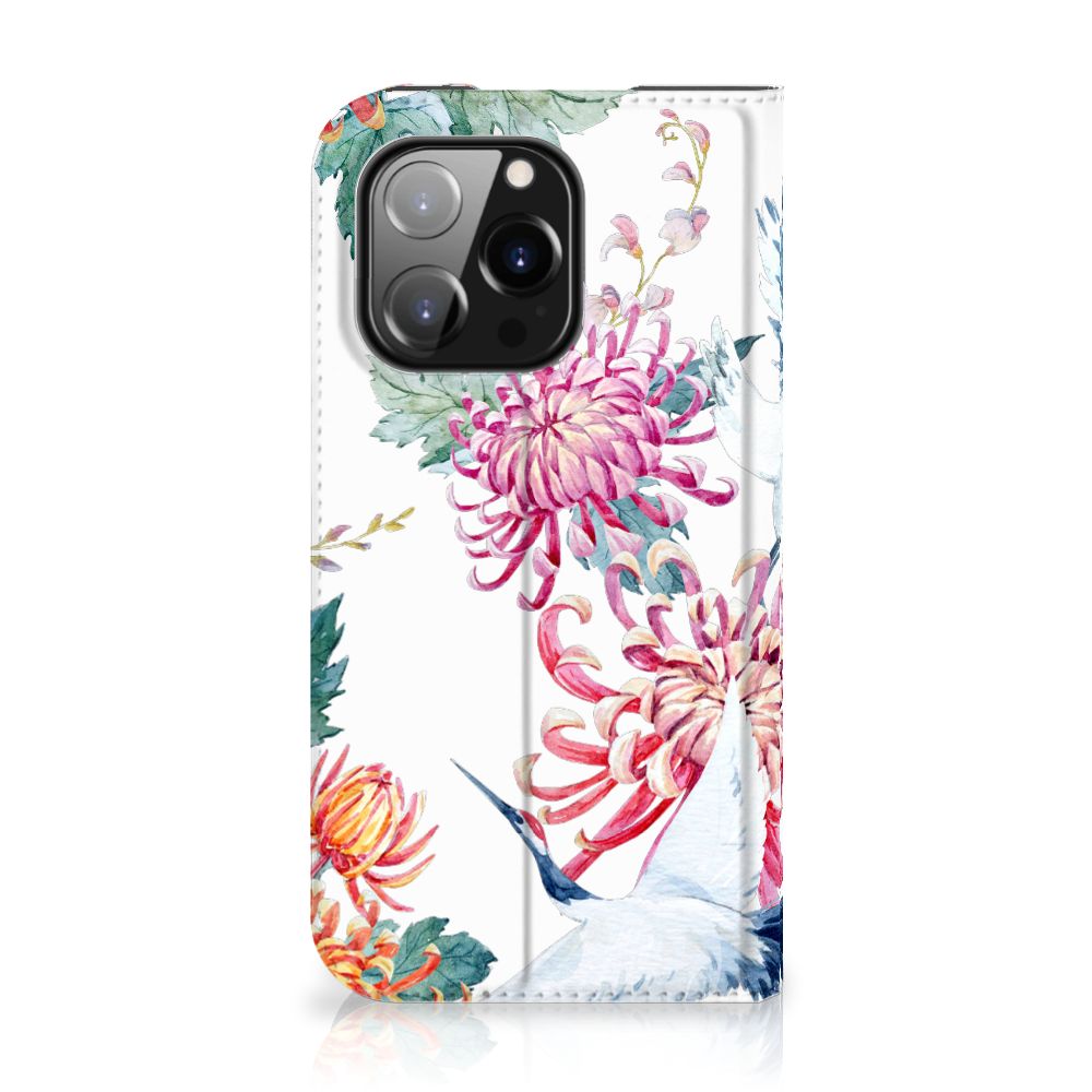iPhone 14 Pro Hoesje maken Bird Flowers - B2C Telecom