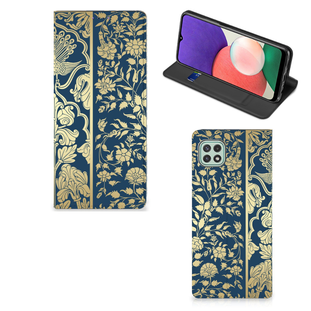 Samsung Galaxy A22 5G Smart Cover Beige Flowers - B2C Telecom