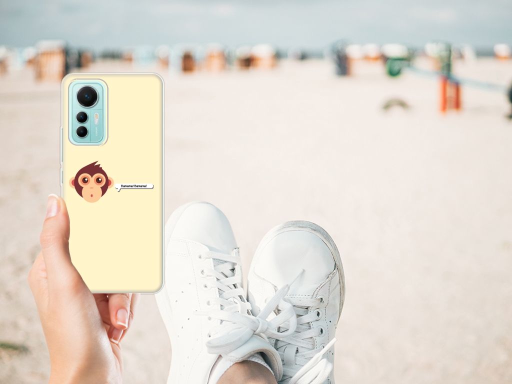 Xiaomi 12 Lite Telefoonhoesje met Naam Monkey B2C Telecom