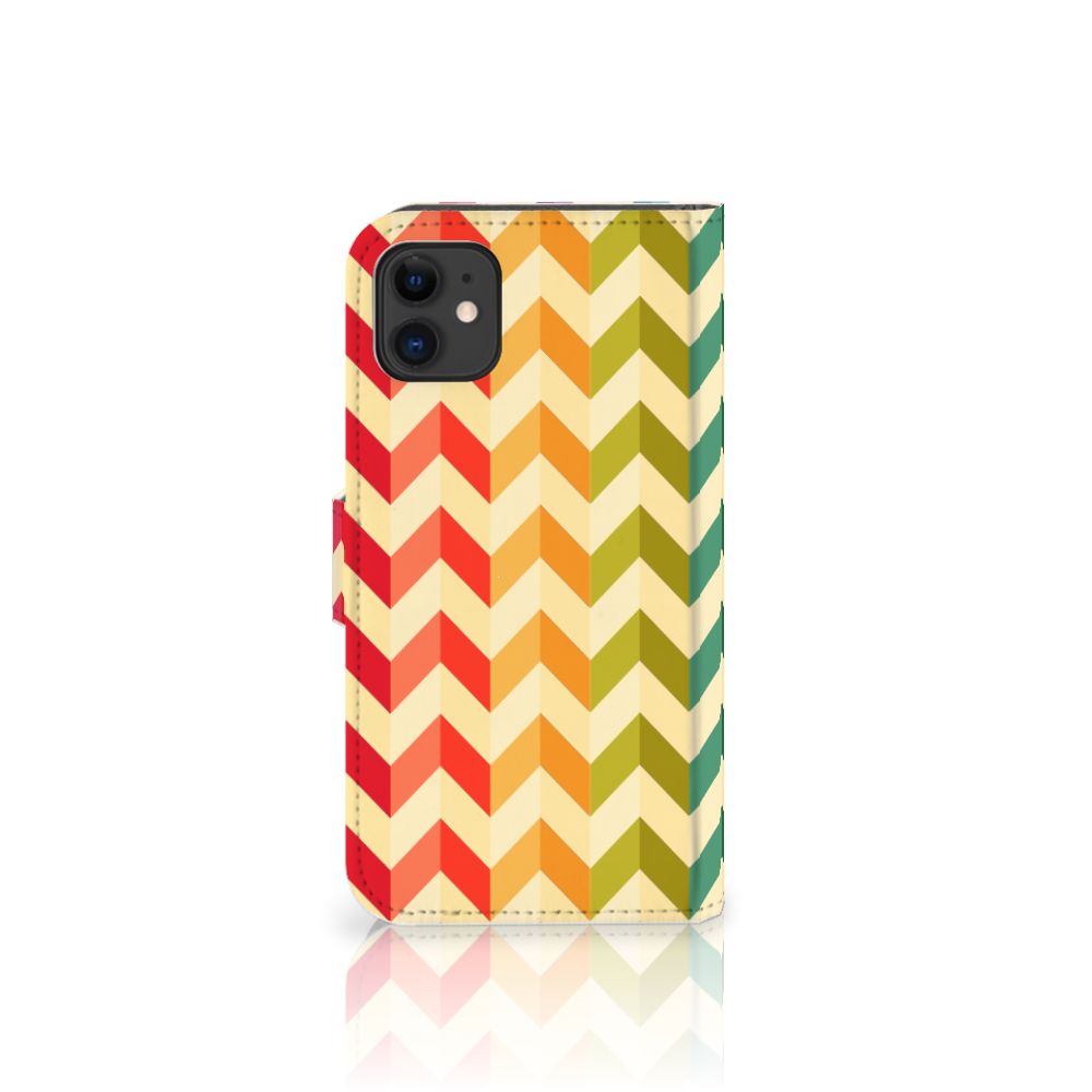 Apple iPhone 11 Telefoon Hoesje Zigzag Multi Color