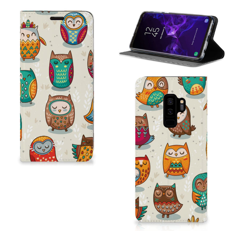 Samsung Galaxy S9 Plus Hoesje maken Vrolijke Uilen