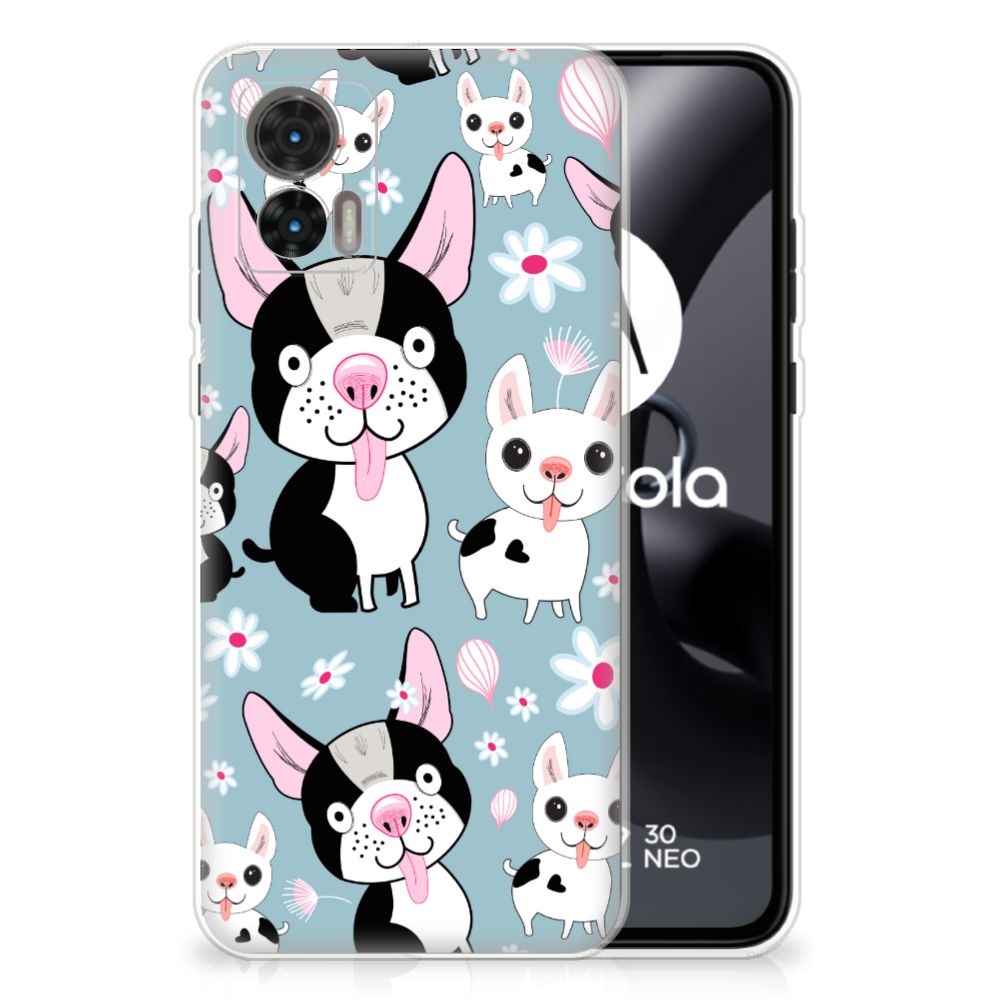 Motorola Edge 30 Neo TPU Hoesje Hondjes B2C Telecom