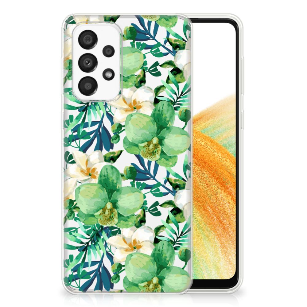 Samsung Galaxy A33 5G TPU Case Orchidee Groen B2C Telecom