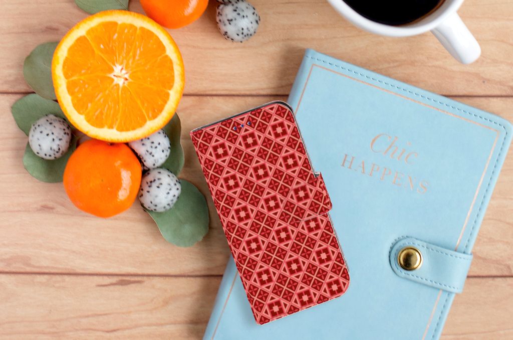 Samsung Galaxy S10e Telefoon Hoesje Batik Rood