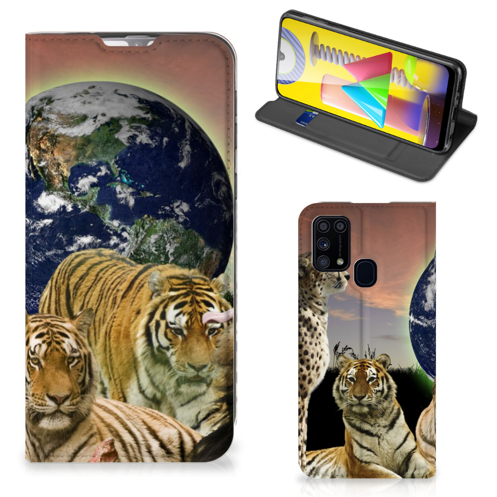 Samsung Galaxy M31 Hoesje maken Roofdieren - B2C Telecom