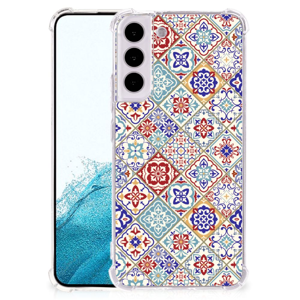 Samsung Galaxy S22 Plus Anti-Shock Hoesje Tiles Color