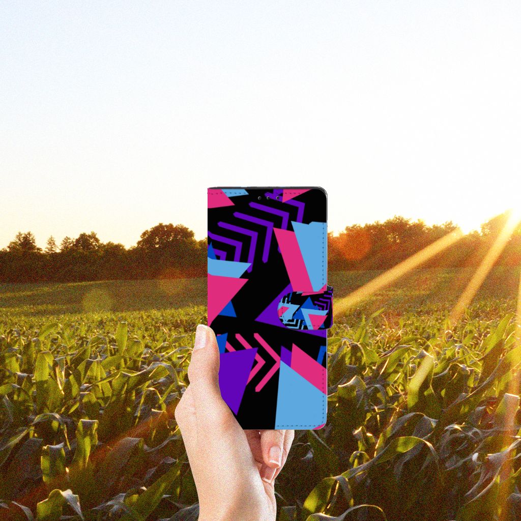 Motorola Edge 20 Lite Book Case Funky Triangle