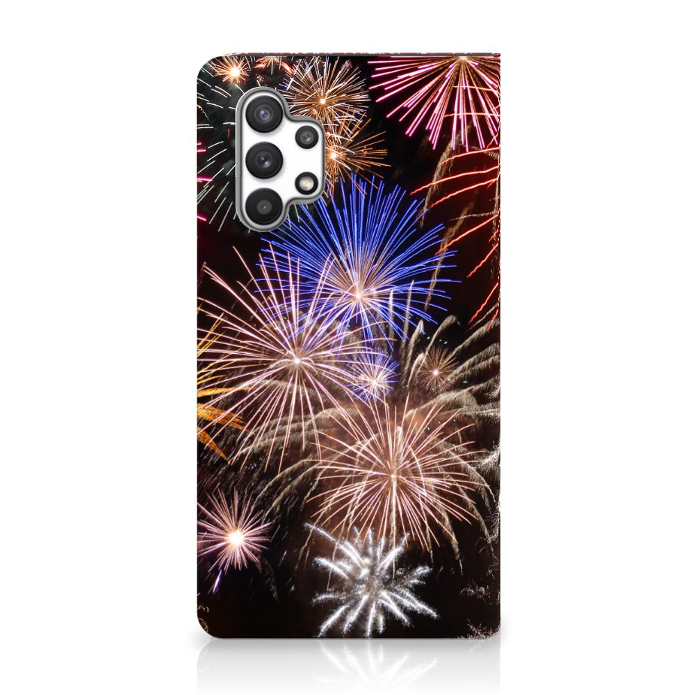 Samsung Galaxy A32 4G | A32 5G Enterprise Editie Hippe Standcase Vuurwerk - B2C Telecom