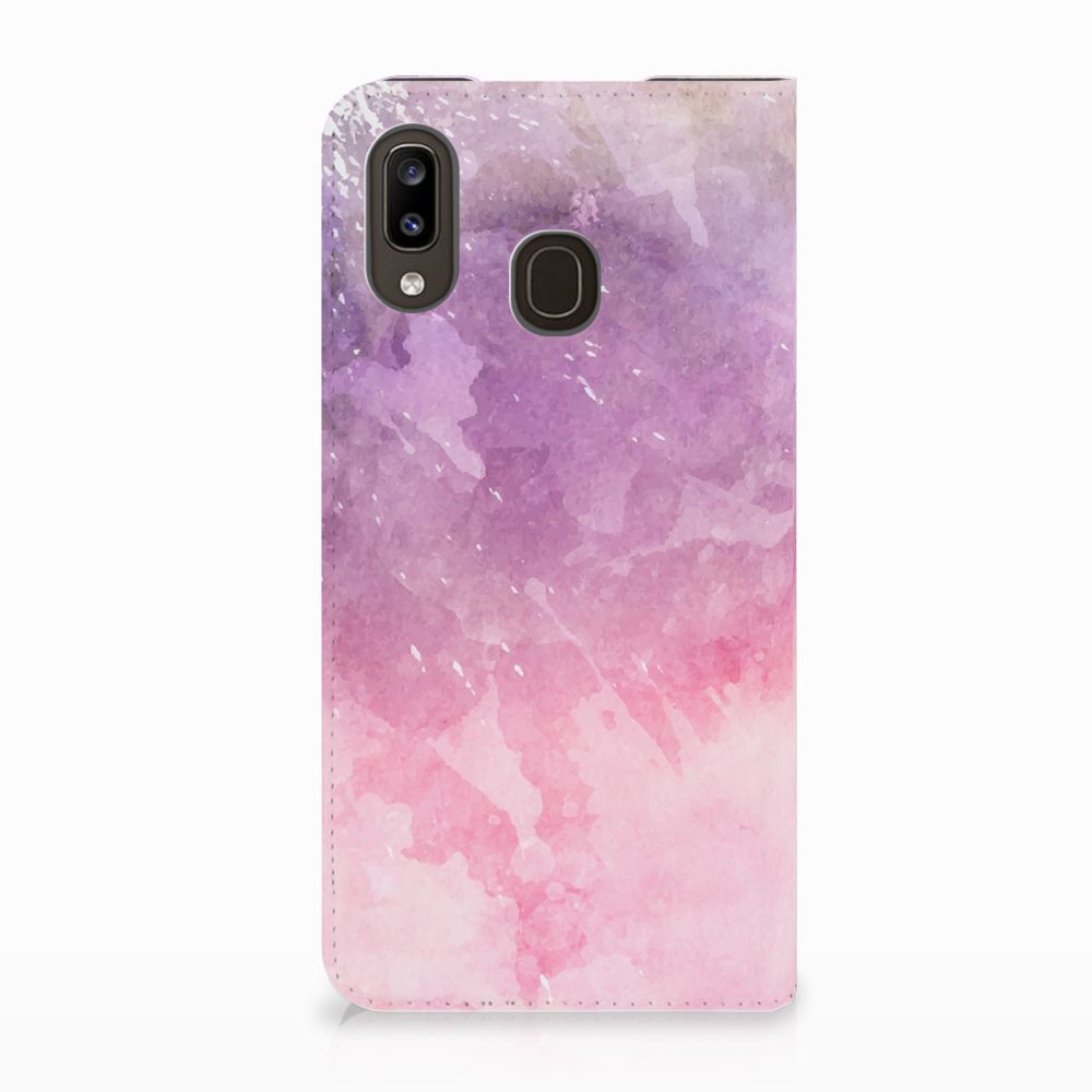 Bookcase Samsung Galaxy A30 Pink Purple Paint