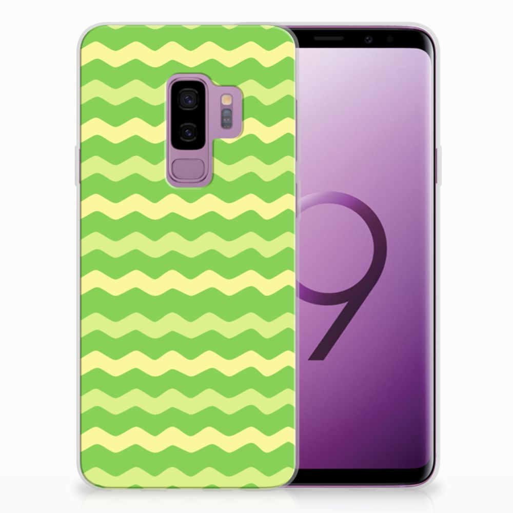 Samsung Galaxy S9 Plus TPU bumper Waves Green
