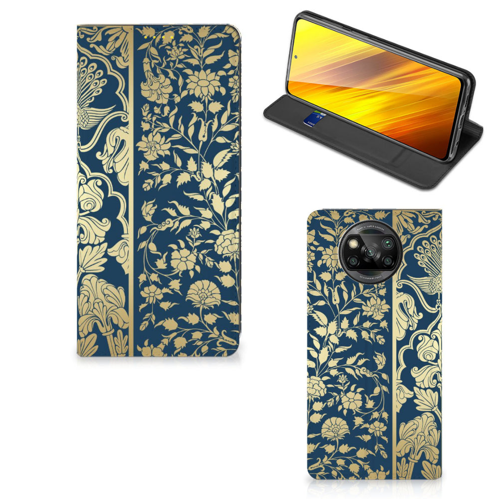 Xiaomi Poco X3 Pro | Poco X3 Smart Cover Beige Flowers