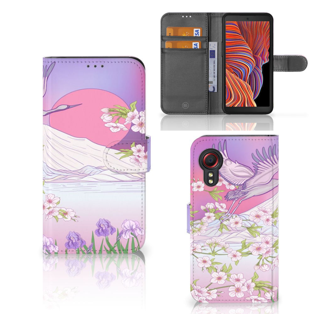 Samsung Galaxy Xcover 5 Telefoonhoesje met Pasjes Bird Flying