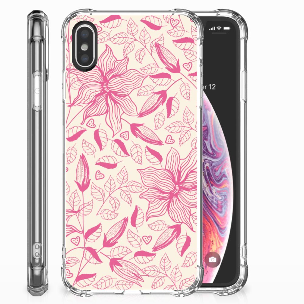 Apple iPhone X | Xs Case Pink Flowers