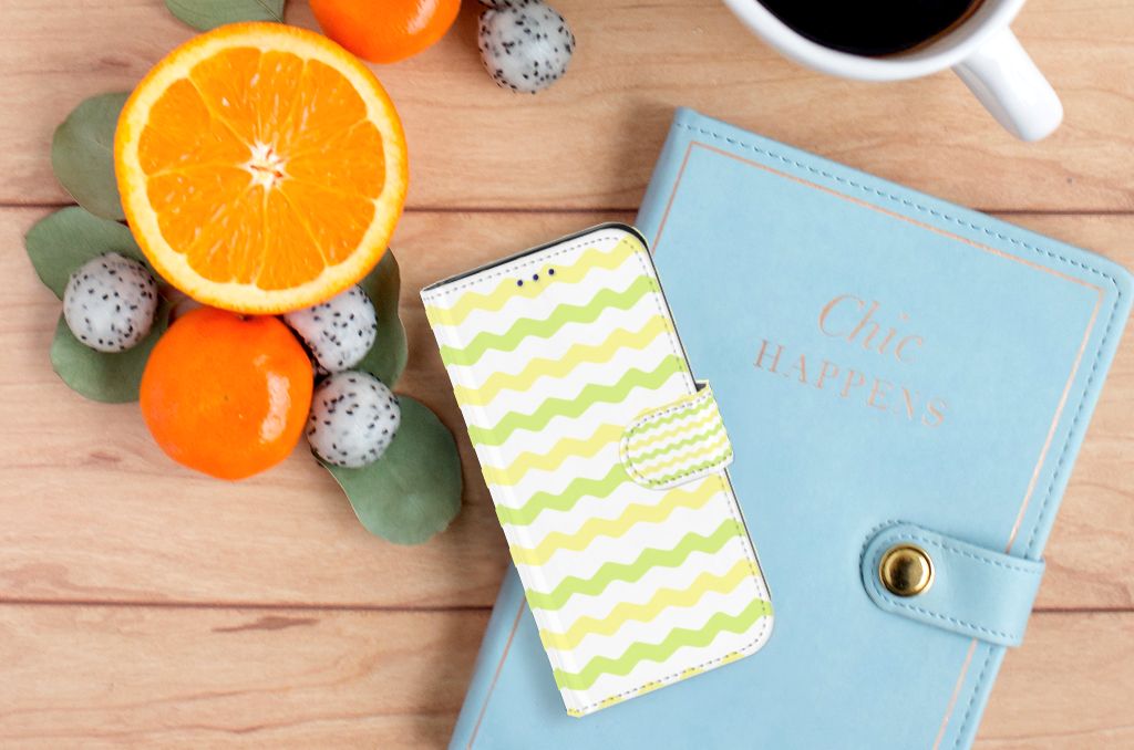 Samsung Galaxy S10e Telefoon Hoesje Waves Yellow